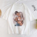 Maglietta da donna con stampa donna A1236 6