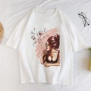 Maglietta da donna con stampa donna A1236 16