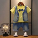 Maglietta da ragazzo con gilet e pantaloni corti L1141 18