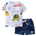 Maglietta e pantaloni corti da bambino L1599 4