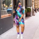 Maglietta e pantaloni corti da donna B1050 3