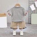 Maglietta e pantaloni corti per bambini L1584 1