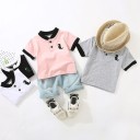 Maglietta e pantaloni corti per ragazzi L1726 1