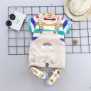 Maglietta e pantaloni per bambini con arcobaleno 2