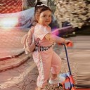 Maglietta e pantaloni per ragazze L1188 1