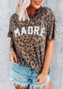 Maglietta leopardata da donna con stampa 2