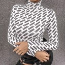 Maglione a collo alto da donna con guanti 5