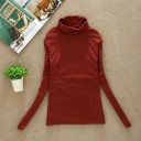 Maglione a collo alto da donna in vari colori 11