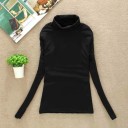 Maglione a collo alto da donna in vari colori 2