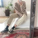 Maglione a righe da donna A2120 4