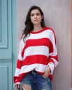 Maglione a righe da donna B49 2