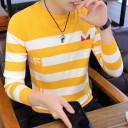 Maglione a righe da uomo F185 3