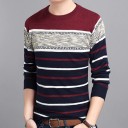 Maglione a righe da uomo F197 3