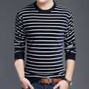 Maglione a righe da uomo F202 1