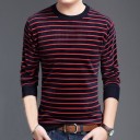 Maglione a righe da uomo F202 2