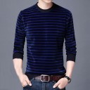 Maglione a righe da uomo F202 4