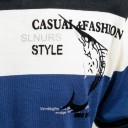 Maglione a righe da uomo F259 1