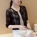 Maglione corto in pizzo da donna 1