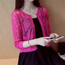 Maglione corto in pizzo da donna 4