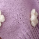 Maglione da bambina con fiori L659 2