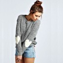 Maglione da donna con cuori A2188 2