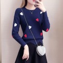 Maglione da donna con cuori 3