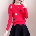 Maglione da donna con cuori 4