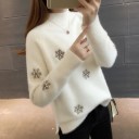 Maglione da donna con fiocchi di neve 5
