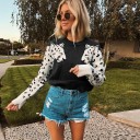 Maglione da donna con leopardo 1