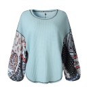 Maglione da donna con maniche ampie e stampate 3