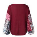 Maglione da donna con maniche ampie e stampate 2