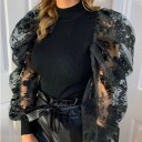 Maglione da donna con maniche voluminose A2940 2