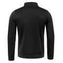 Maglione da uomo a maniche lunghe con collo alto Zip parziale Maglione in poliestere monocolore Elegante e comodo maglione moderno in più colori 12