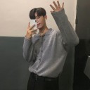 Maglione da uomo con bottoni F279 2