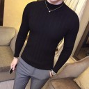 Maglione da uomo con collo alto F256 2