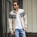 Maglione da uomo con zip F198 4