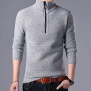 Maglione da uomo con zip 4