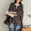 Maglione donna oversize con bottoni A2108 4