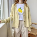 Maglione donna oversize con bottoni G205 6