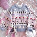 Maglione lavorato a maglia da donna A2179 1