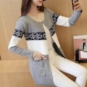 Maglione lungo da donna con motivo 6