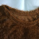 Maglione lungo in pelliccia per donna 2