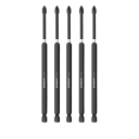 Mágneses bitek 1/4" fúróhoz 5 db 3