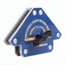 Magnet de sudură detasabil FM3-M Unghiuri de 45, 90 și 135 grade Capacitate de 50 kg Dimensiuni 16 x 10,8 x 3,9 cm Albastru Pentru atelier 1