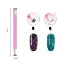 Magnet pentru unghii 13 x 0,9 cm Magnet cu efect 3D ochi de pisică pentru oja cu gel Nail Art Instrument de modelare a unghiilor Decorare eficientă 2