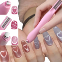 Magnet per unghie 3 in 1 13 x 1,4 cm Magnet per smalti gel magnetici Occhio di gatto cuore luna serpente manicure francese effetto 3D 3