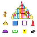 Magnetic Educational Construction Set 83 Pieces 2