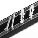 Magnetic Knife Strip 33 x 4.8 cm Wall-Mounted Holder for Knives and Tools Plastic with Magnetic Strips Black For Kitchen Workshop and Garage 9
