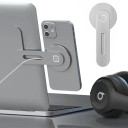 Magnetic Phone Holder for Laptop Thin Foldable Mobile Holder for Attaching to Monitor Work Without Holding Phone 1