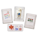 Magnetic Polaroid Photo Frame 8.8 x 6.3 cm Small Acrylic Frame for Photo Cards Transparent Mini Frame for Desk 7